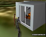 Негр трахает белую девушку зомби